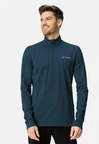 Vaude LIVIGNO HALFZIP - Maglietta a manica lunga - dark sea