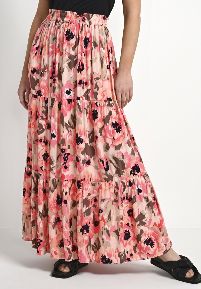 Damen Jeansröcke | Kaffe KACAPILO Maxirockpeach beige flower print/apricot - PQ87748 Damen Jeansröcke | Kaffe KACAPILO Maxirockpeach beige flower print/apricot - PQ87748