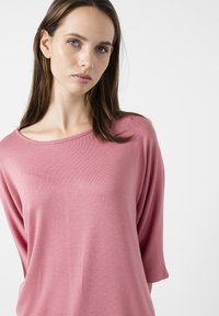LELA CREW NECK BASIC - Langærmet T-shirt - rose