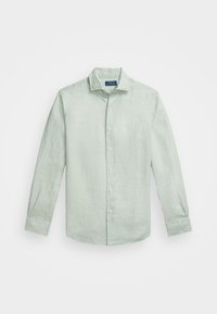 CUSTOM FIT HORSESHOE-PRINT LINEN SHIRT - Camisa - mint