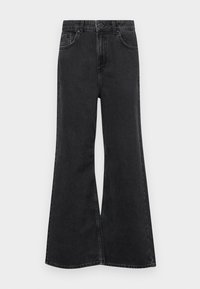 ONLMAISIE BAGGY WIDE  - Wide leg - washed black