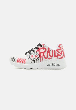 Skechers UNO - Sneaker low - white/red/black