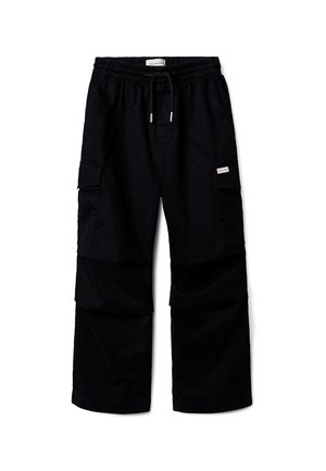 BAGGY SATEEN  - Cargobukser - black