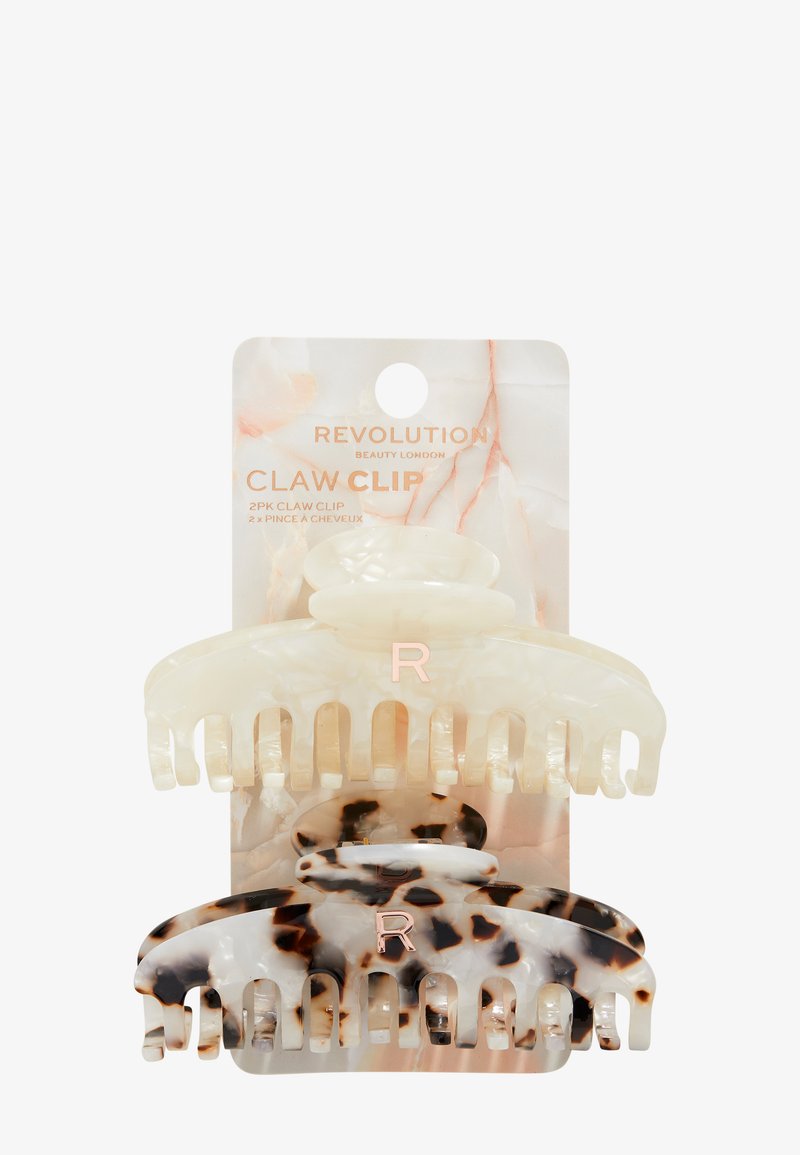Revolution Haircare ACETATE CLAW CLIP TORTOISESHELL/ IVORY 2 PACK - Håraccessoar - tortoiseshell/ ivory