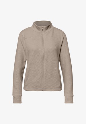 Street One LANGARM JACKE MIT TURTLE NECK - Strickjacke - timeless beige