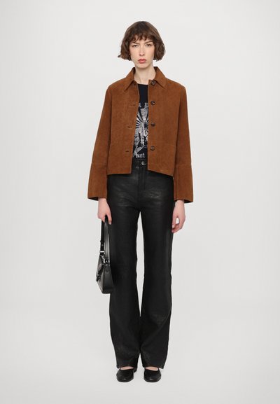 Zadig & Voltaire LESSA - Leather jacket - cognac