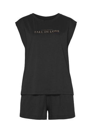 SET - Nachtwäsche Set - schwarz