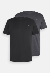 TEE CLASSIC 2 PACK - Sports T-shirt - black/grey