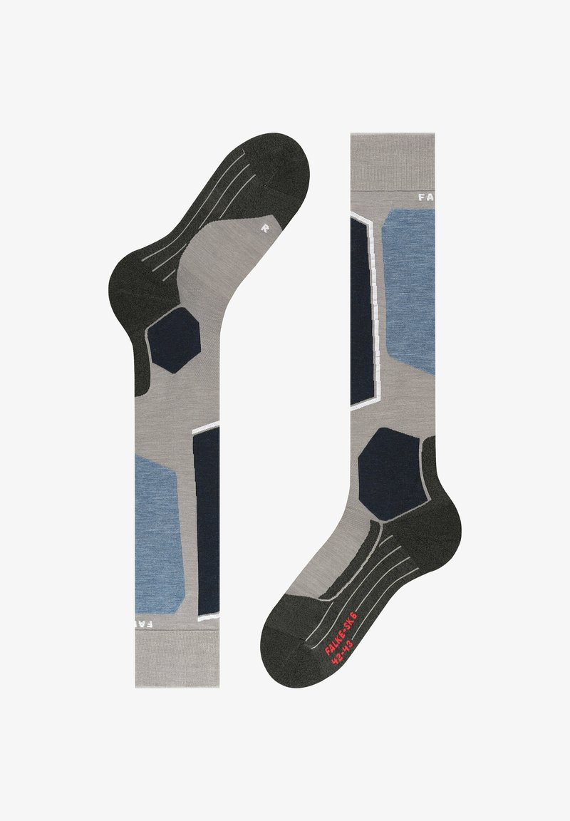 FALKE SK6 PRO SKIING - Calze sportive - m grey mel