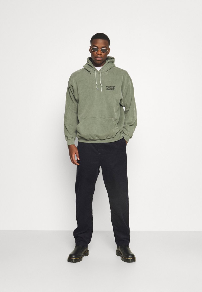 Vintage Supply OVERDYE FLOW HOODIECORE COLOURS - Sweatshirt - khaki -  Zalando.se
