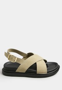 Yours Clothing WIDE FIT  - Sandaalit nilkkaremmillä - brown