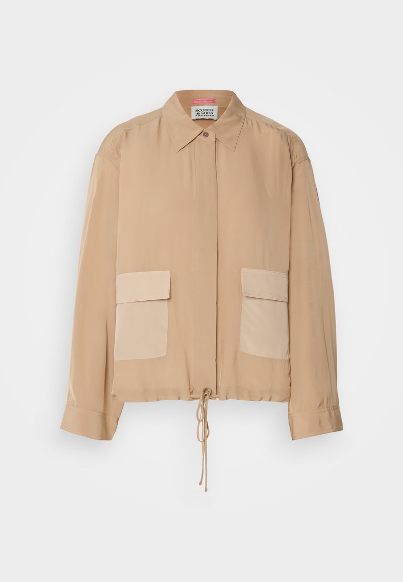 Scotch & Soda Overhemdblouse zandkleur