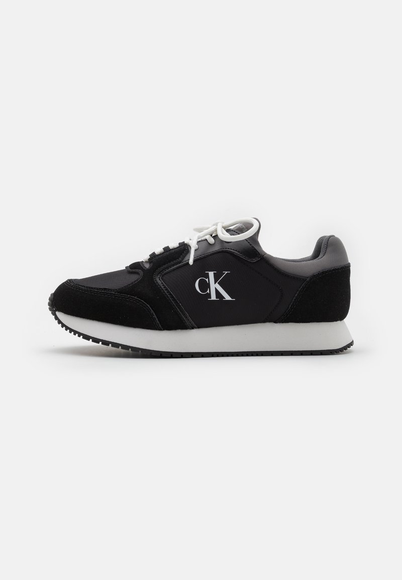 Calvin Klein Jeans - RUNNER SOCK LACEUP  - Baskets basses - black/charcoal grey/bright white, Agrandir