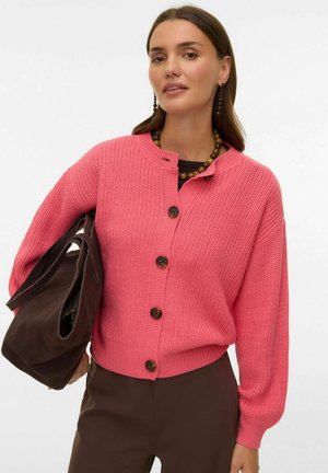 VMLEA LS O-NECK - Gilet - coral paradise