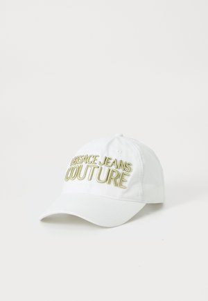 Versace Jeans Couture EMBROIDERY LOGO UNISEX - Cap - white/gold-coloured