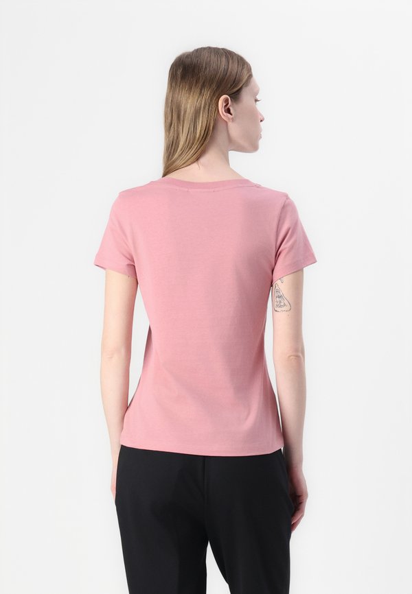 MONOLOGO V NECK TEE - Print T-shirt - rose dusk2