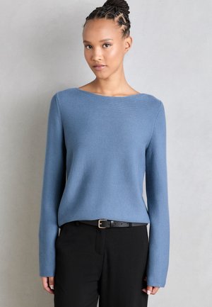 Marc O'Polo LONGSLEEVE BOAT NECK - Jumper - hazy blue