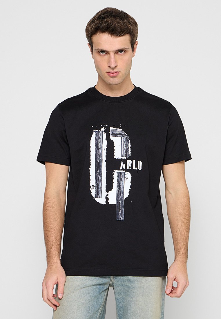 carlo colucci T-shirt print zwart