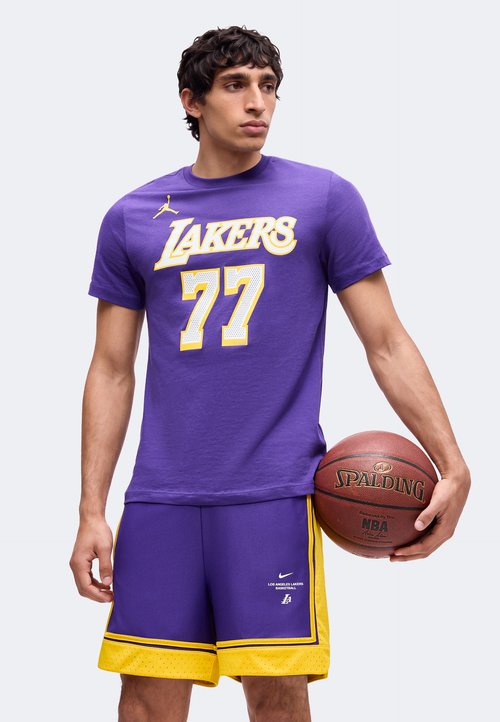 Nike NBA LOS ANGELES LAKERS LAL PRO SHORT - Club wear - field purple/amarillo — foto 4