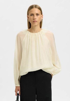 LANGARM SEMI-SHEER - Bluse - angora