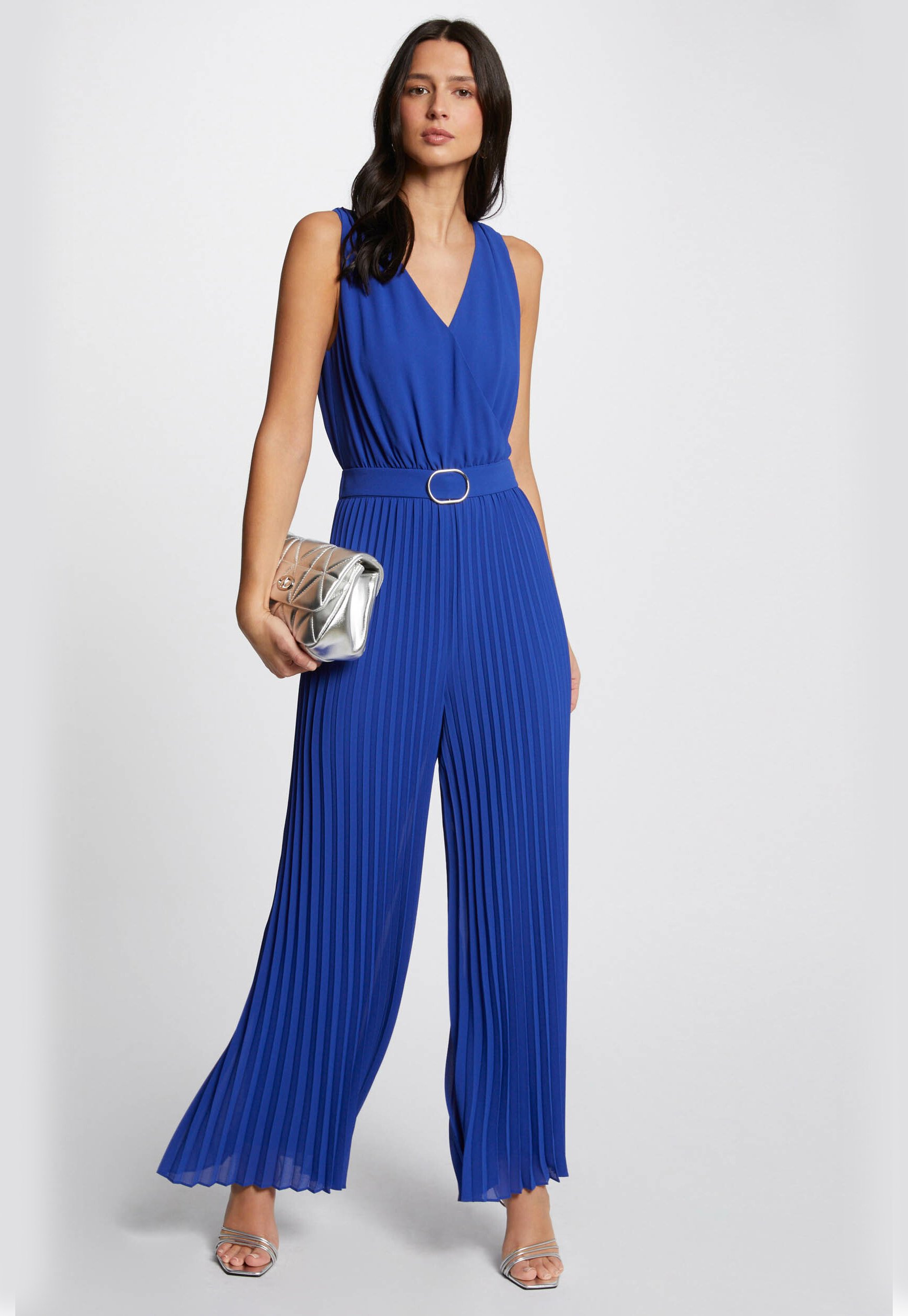 Morgan WITH PLEATED LEGS - Jumpsuit - bleu electrique/blau 