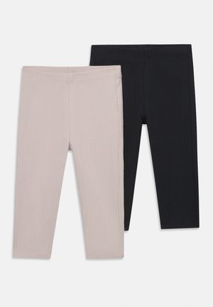 BASIC UNISEX 2 PACK  - Leggingsit - off black