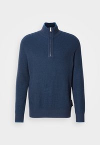 TROYER STRUCTURE EFFECT WITH TIPPING - Pullover - blue