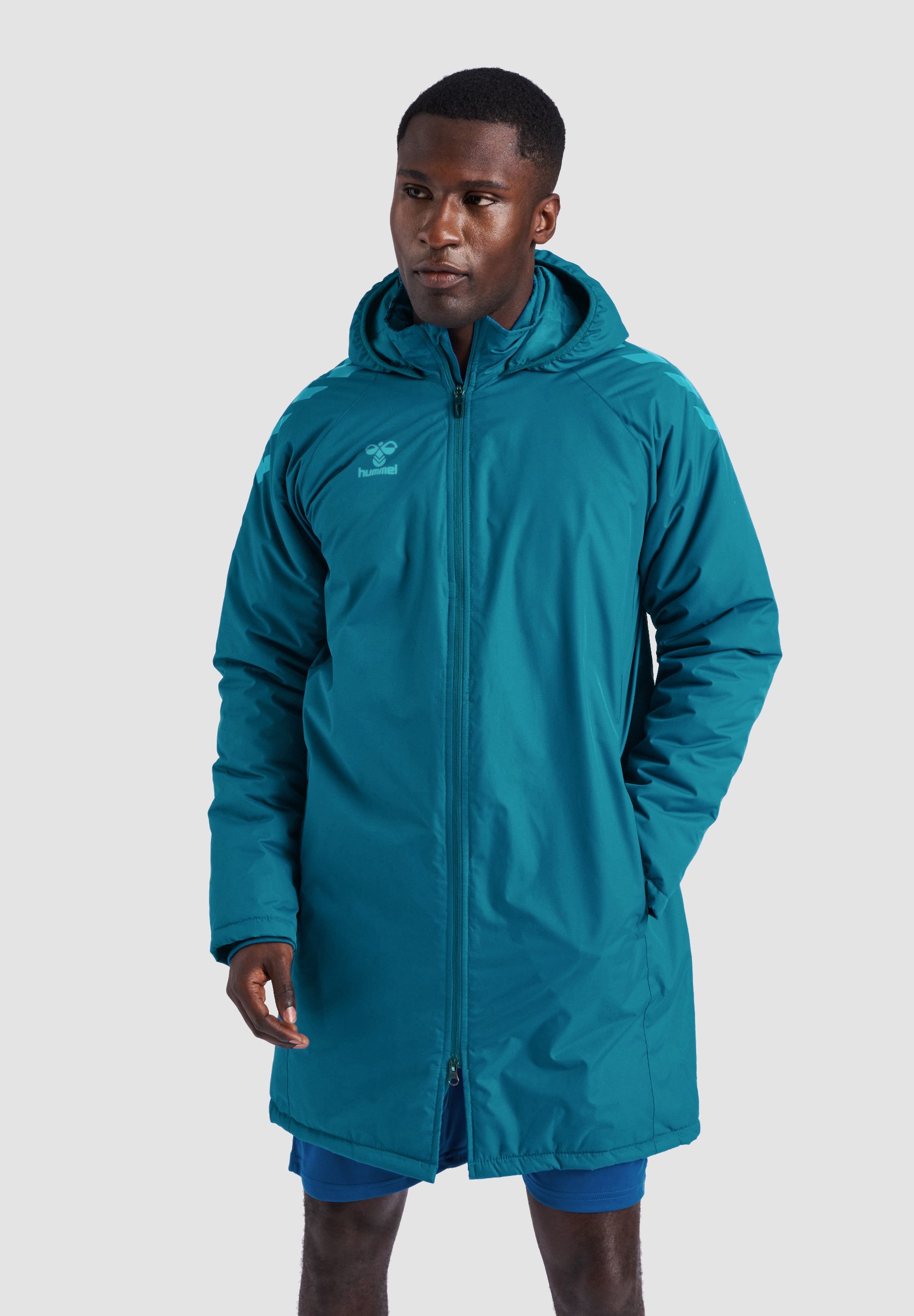 Hummel BENCH - Winter coat - blue coral 
