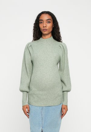 OLMKATIA HIGHNECK - Svetrík - basil