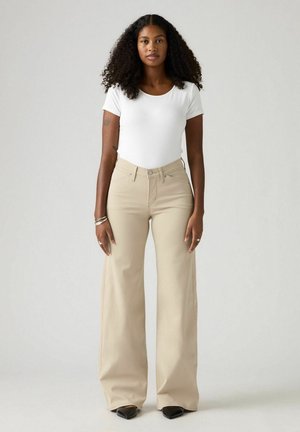 WIDE LEG - Wide leg - ivy green