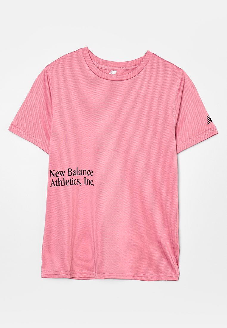 New Balance Sport T-shirt donkerroze
