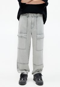 PULL&BEAR BAGGY  - Jeans relaxed fit - dark grey