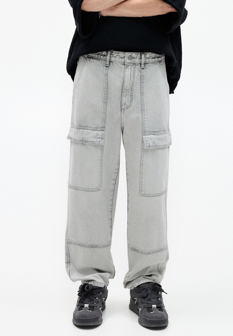 PULL&BEAR BAGGY  - Jeans relaxed fit - dark grey