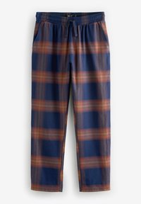Next SET - Pizsama szett - orange navy blue check