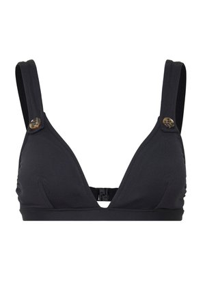 Seafolly ACTIVEFIXED TRI W/ BUTTONS - Gornji dio bikinija - black