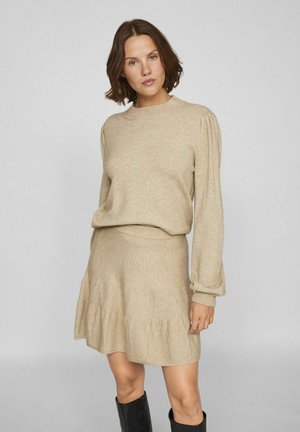 VILA Pullover - natural melange