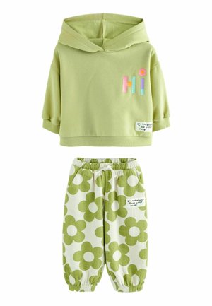 PRINTED JOGGERS SET - Tepláková súprava - green