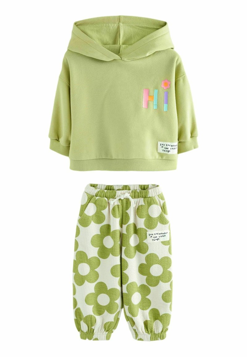 Next PRINTED JOGGERS SET - Chándal - green