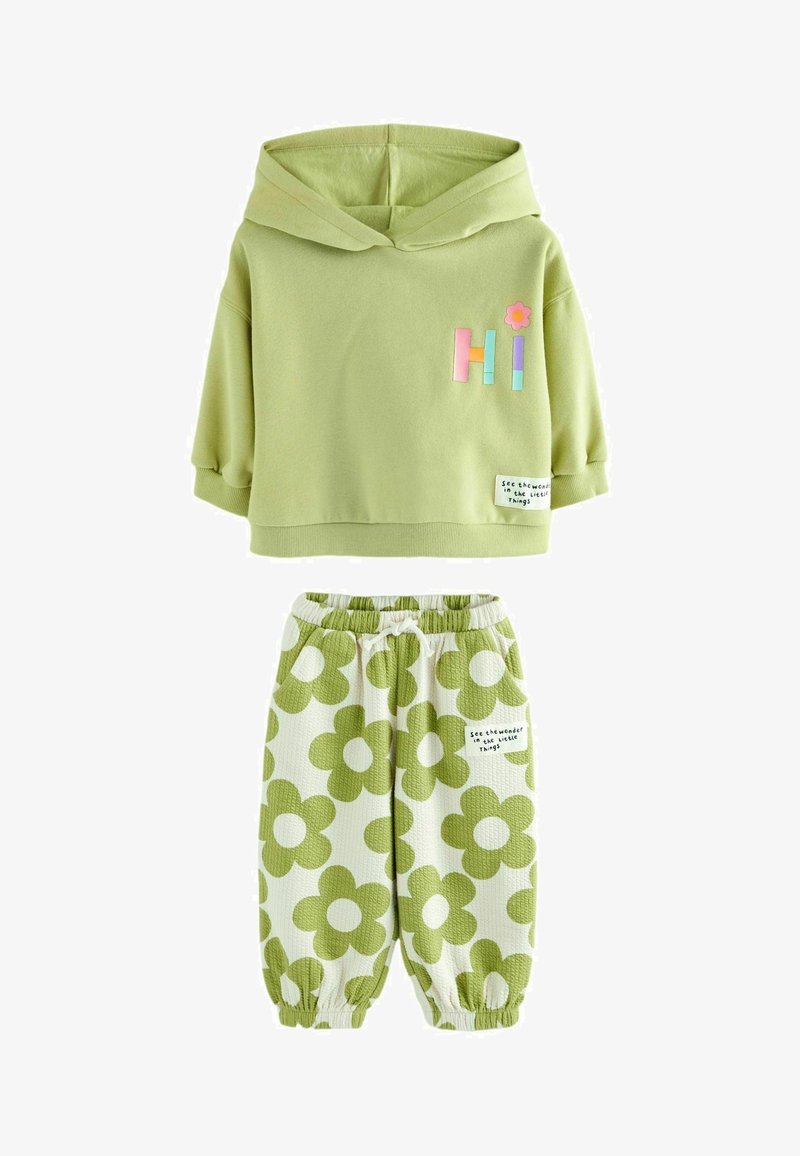 Next PRINTED JOGGERS SET - Treningas - green