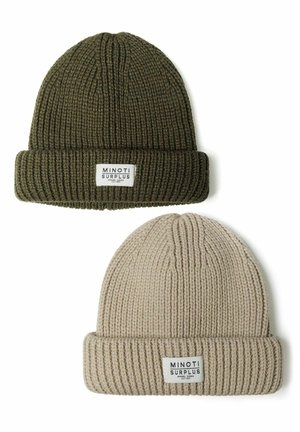2 PACK - Beanie - khaki stone