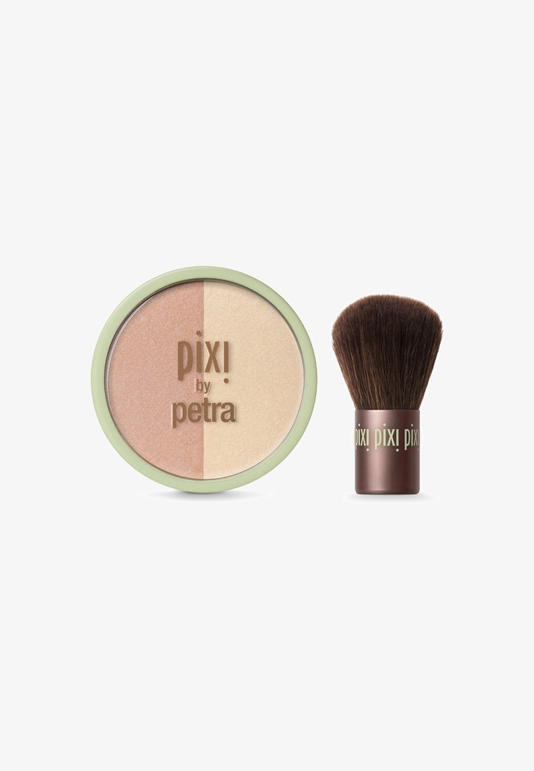 Pixi BEAUTY BLUSH DUO + KABUKI - Phard - peach honey