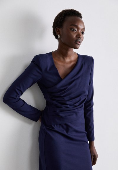 Emporio Armani VESTITO - Jersey dress - blu mezzanotte