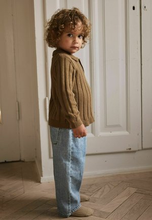 Lil' Atelier, PULLOVER KNITTED POLO - Poloshirts - kangaroo