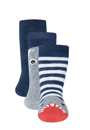 STOPPER HAI 3 PACK - Socken - blau