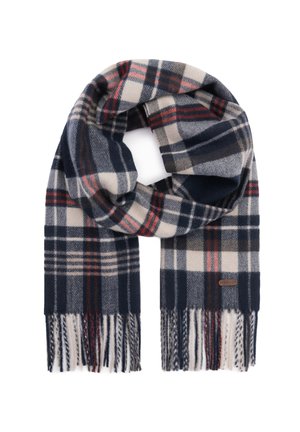 Schal - navy blue and cream