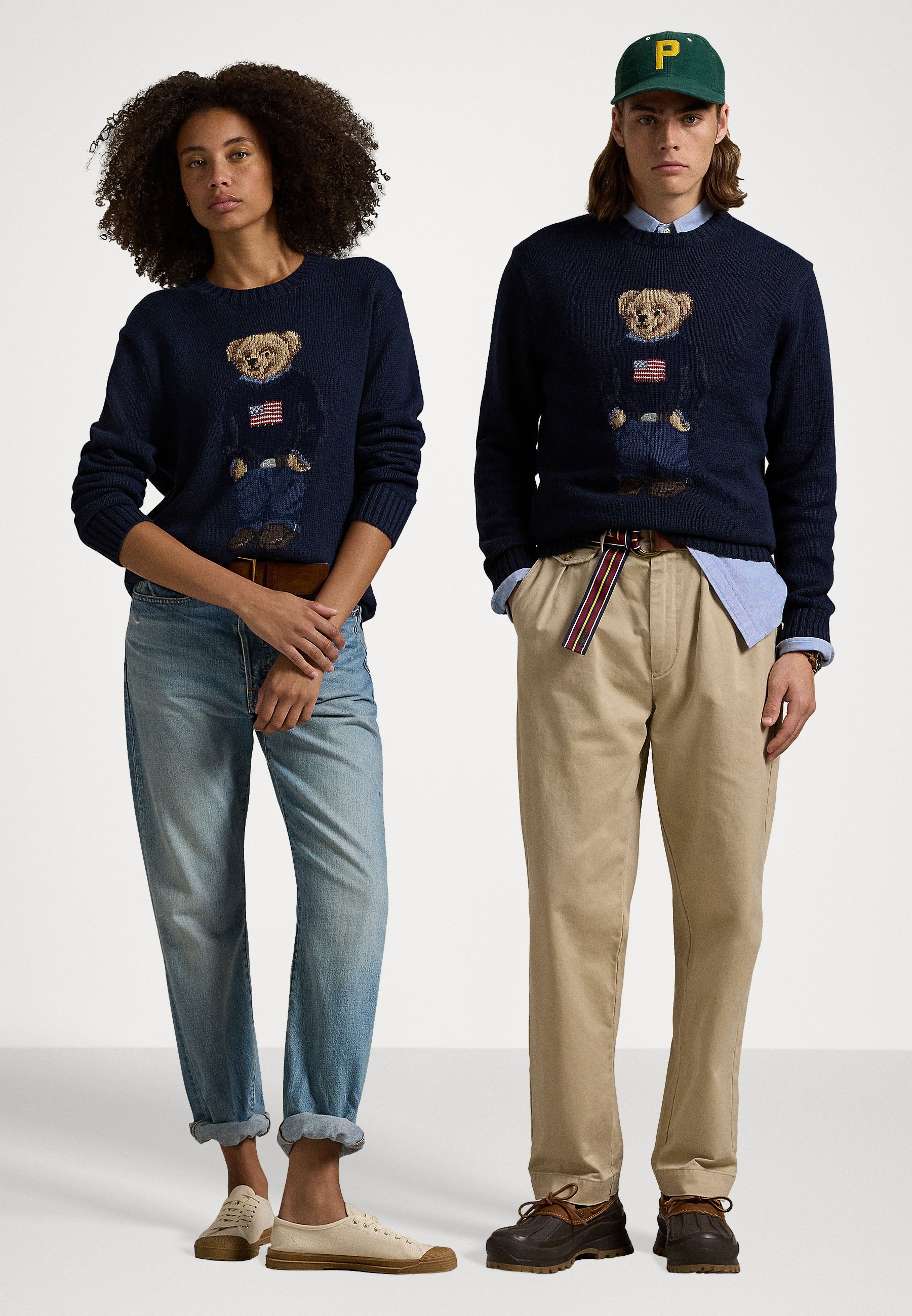 Polo Ralph Lauren POLO BEAR COTTON LINEN SWEATER UNISEX - Jumper