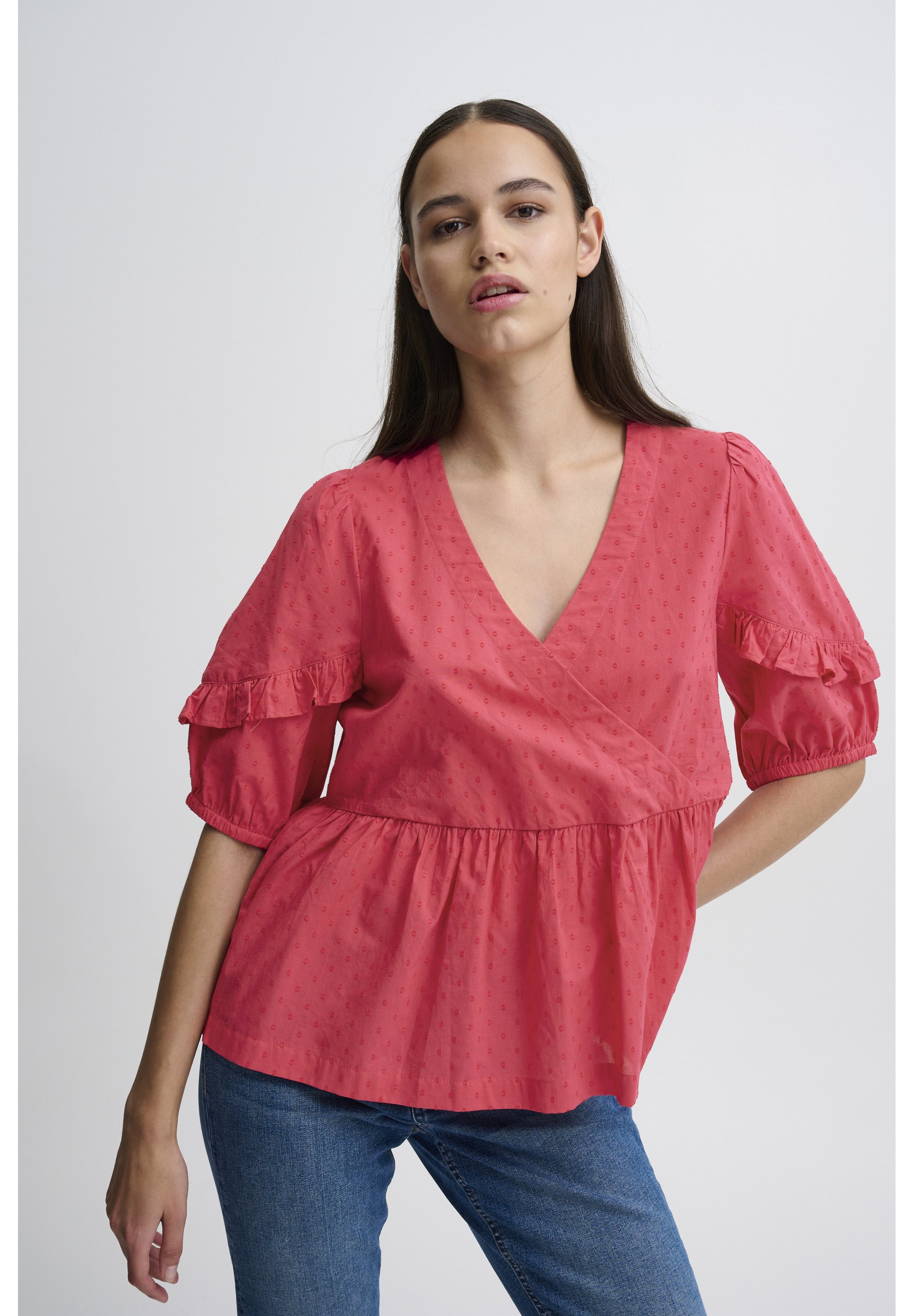 売れ筋商品|||イチ シャツ レディース トップス IHFOLONA - Blouse - raspberry wine イチ シャツ レディース トップス IHFOLONA - Blouse