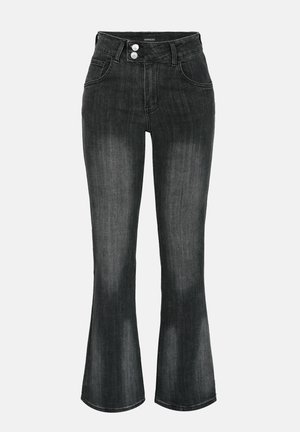 Even&Odd, LOW RISE - Jean bootcut - black denim