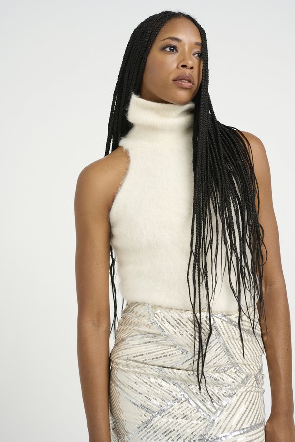 SANA ROLLNECK - Top - egret