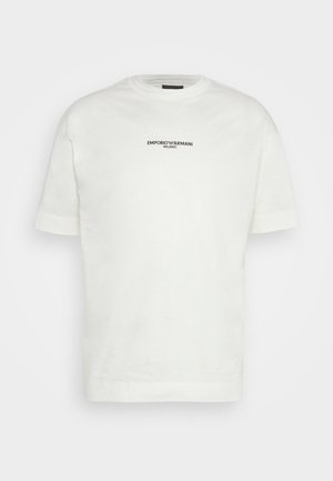 T-shirt med print - bianco caldo